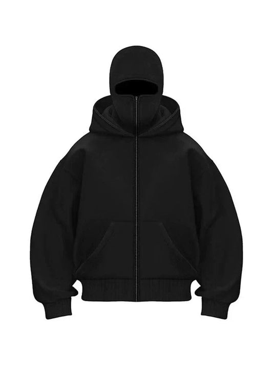 Zip-Up Mask Hoodie
