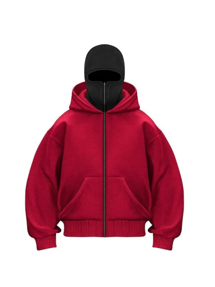 Zip-Up Mask Hoodie